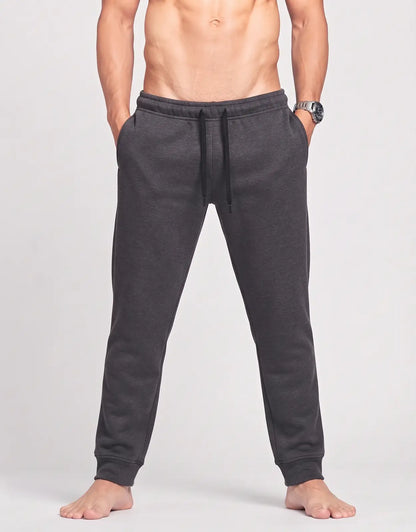 Ideology Men Sports Polyester Charcoal Trackpants L