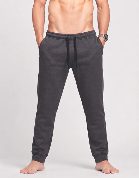 Ideology Men Sports Polyester Charcoal Trackpants L