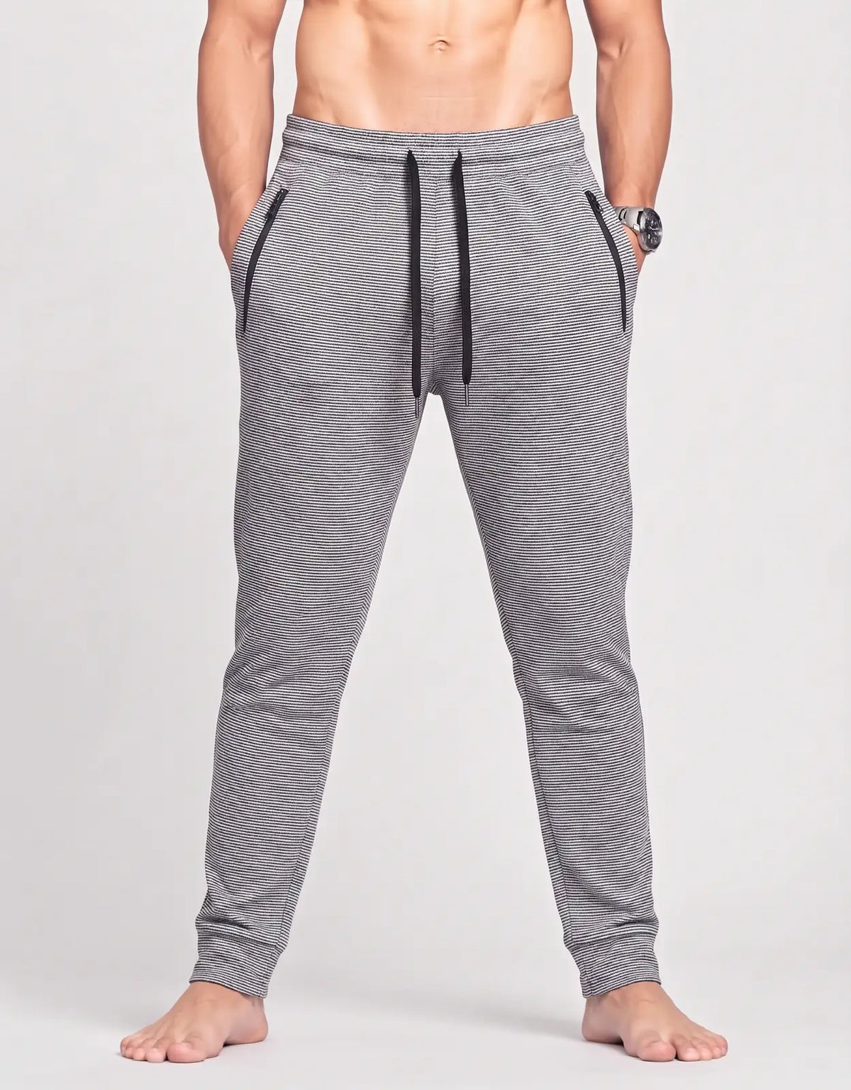 Kyodan Men Sports Cotton Gray Trackpants L