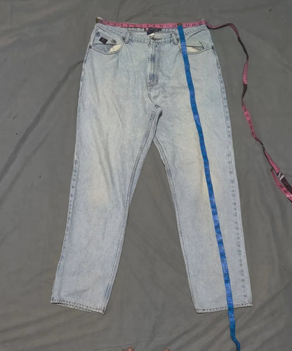 Chaps Men Cotton Light Blue Jeans L