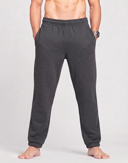 Puma Men Sports Cotton Charcoal Trackpants M