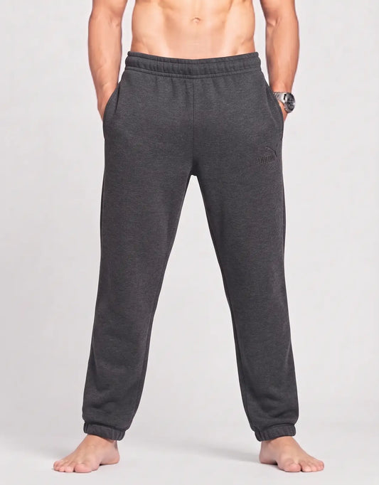 Puma Men Sports Cotton Charcoal Trackpants M