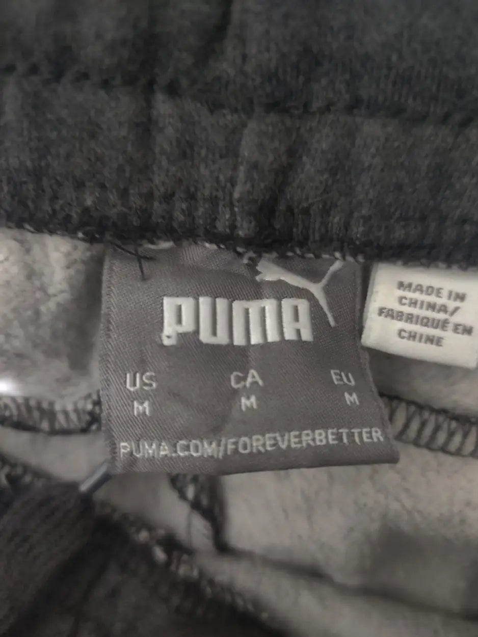 Puma Men Sports Cotton Charcoal Trackpants M - additional view 2