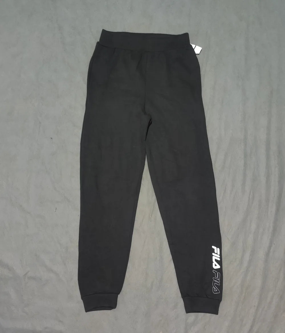 Fila Women Cotton Black White Winter Trousers L - additional view 3