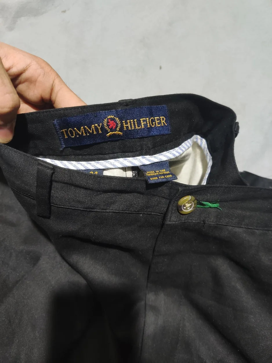Tommy Hilfiger Men Cotton Black Chinos L - additional view 2