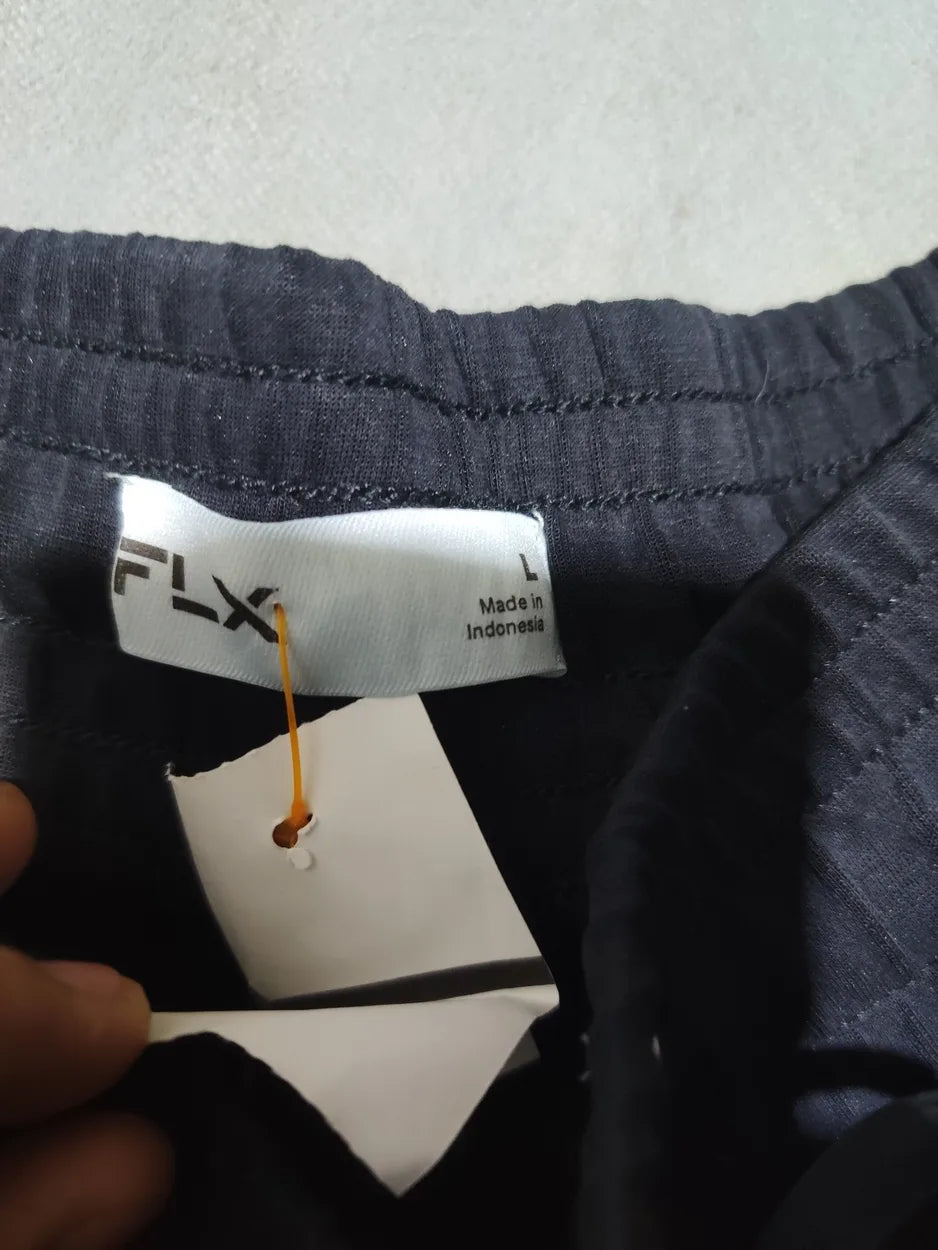 FLX Women Sports Polyester Black Trackpants L - additional view 2