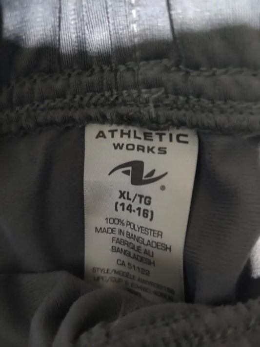 Athletic Works Men Sports Polyester Gray Trackpants S - additional view 2