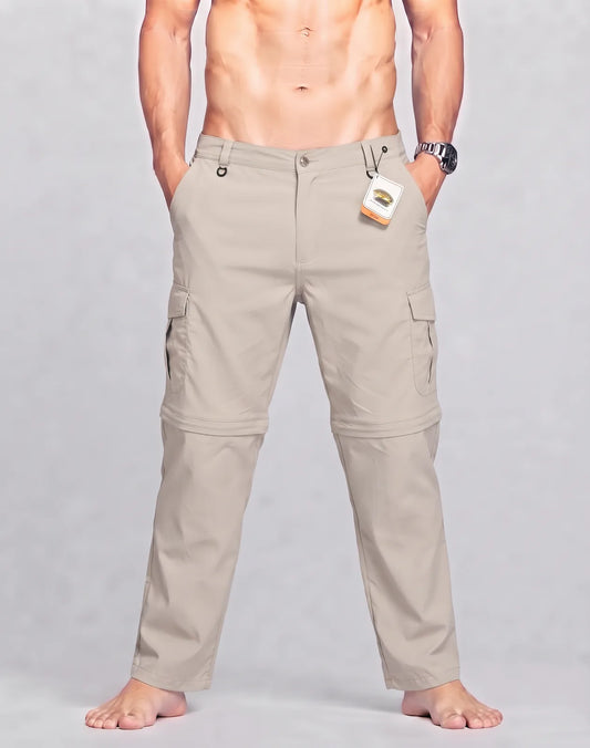 Whiskey River Men Nylon Beige Cargo Pants XL