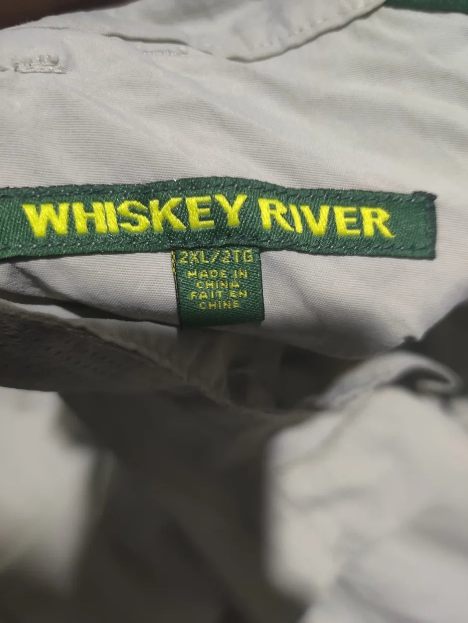 Whiskey River Men Nylon Beige Cargo Pants XL - additional view 2