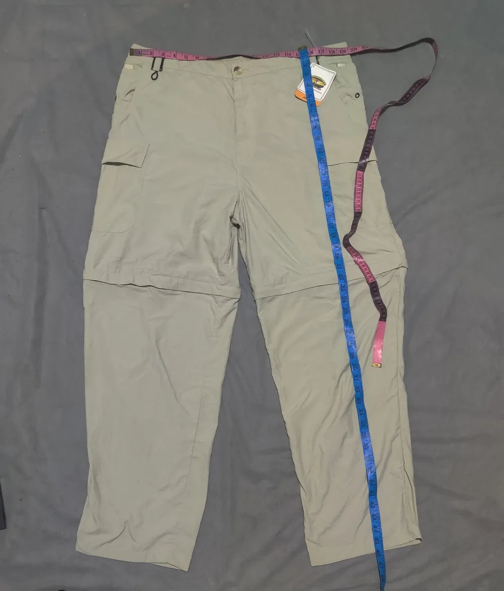Whiskey River Men Nylon Beige Cargo Pants XL - additional view 4