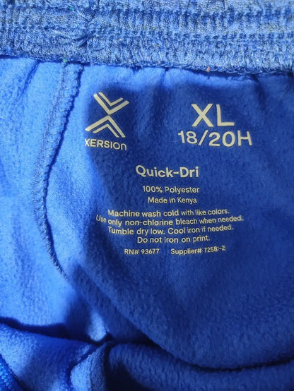 Xersion Men Sports Polyester Blue Trackpants XL - additional view 2