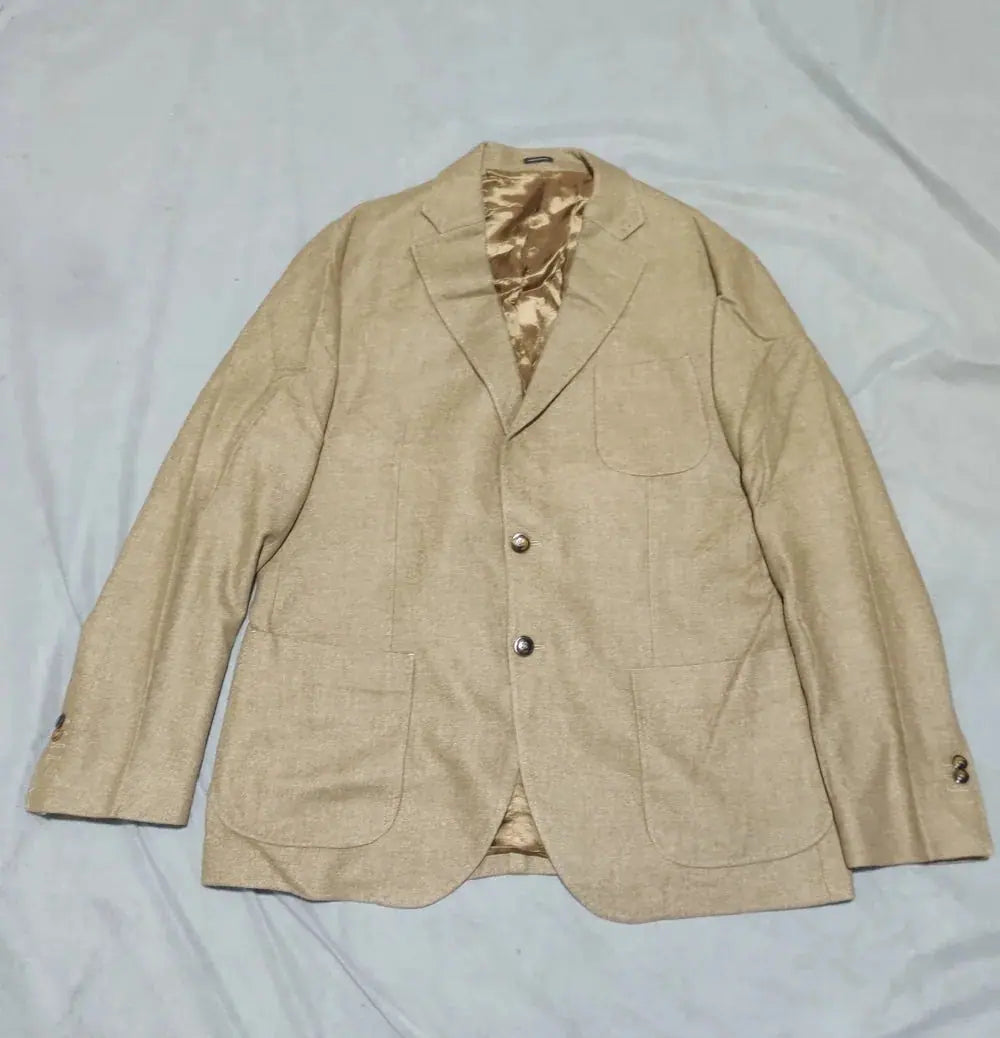 Massimo Dutti Men Cotton Cream Coat M – Preloved Labels (view 2)