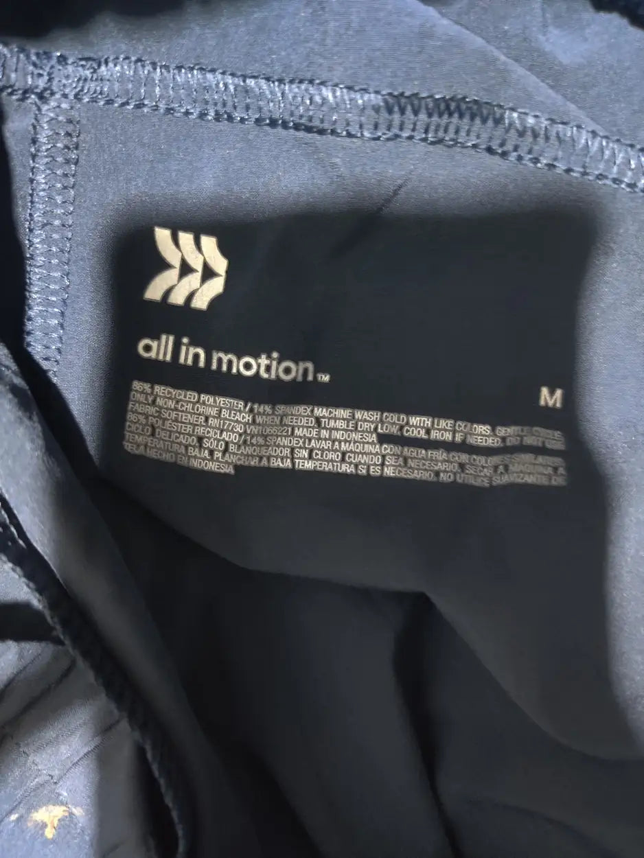 All In Motion Men Sports Polyester Charcoal Trackpants M - additional view 2