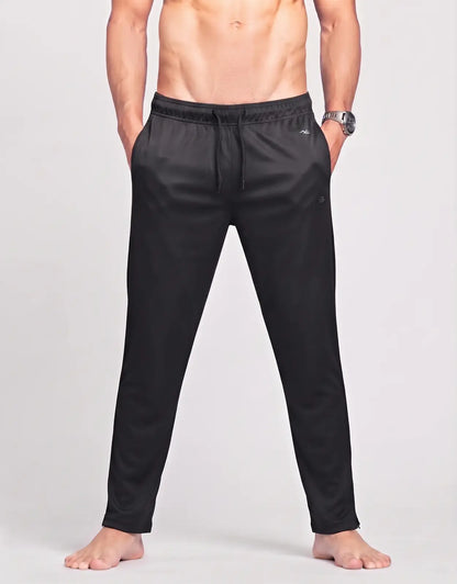 Layer 8 Men Sports Polyester Black Trackpants S