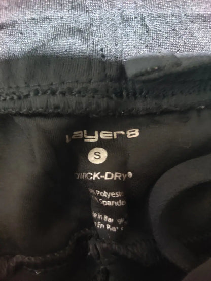 Layer 8 Men Sports Polyester Black Trackpants S - additional view 2
