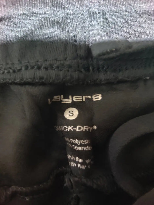 Layer 8 Men Sports Polyester Black Trackpants S - additional view 2