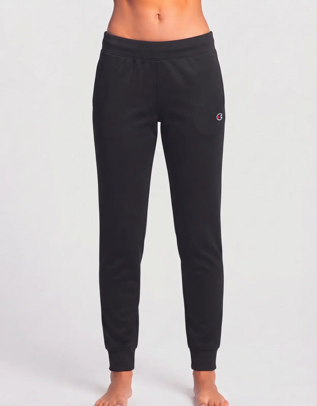 Champion Women Sports Polyester Black Trackpants L