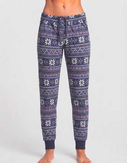 Nautica Women Sports Polyester Navy Blue White Pink Trackpants XL