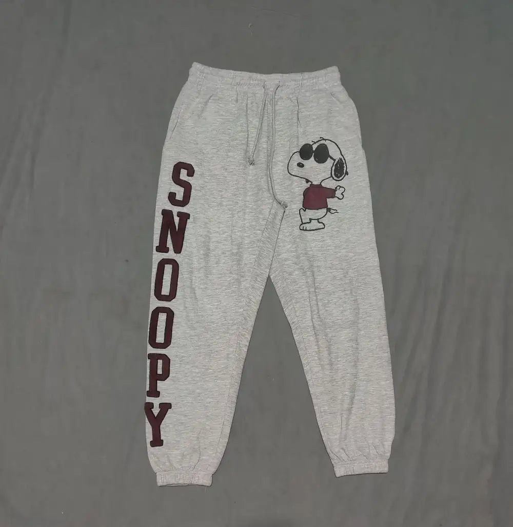 Peanuts Men Cotton Gray Winter Trousers L - additional view 3