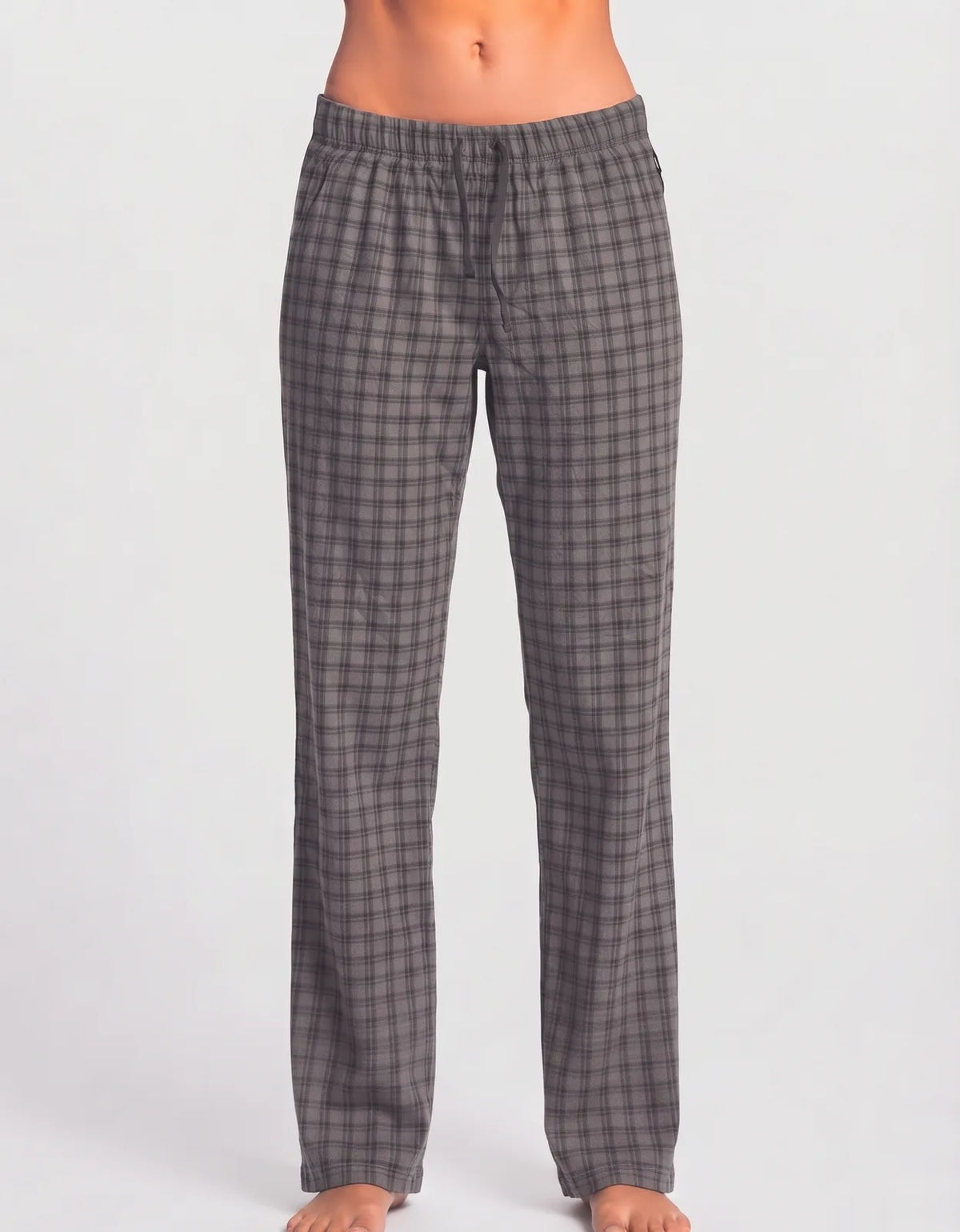 Kenneth Cole Women Sports Polyester Grey Dark Grey Trackpants L
