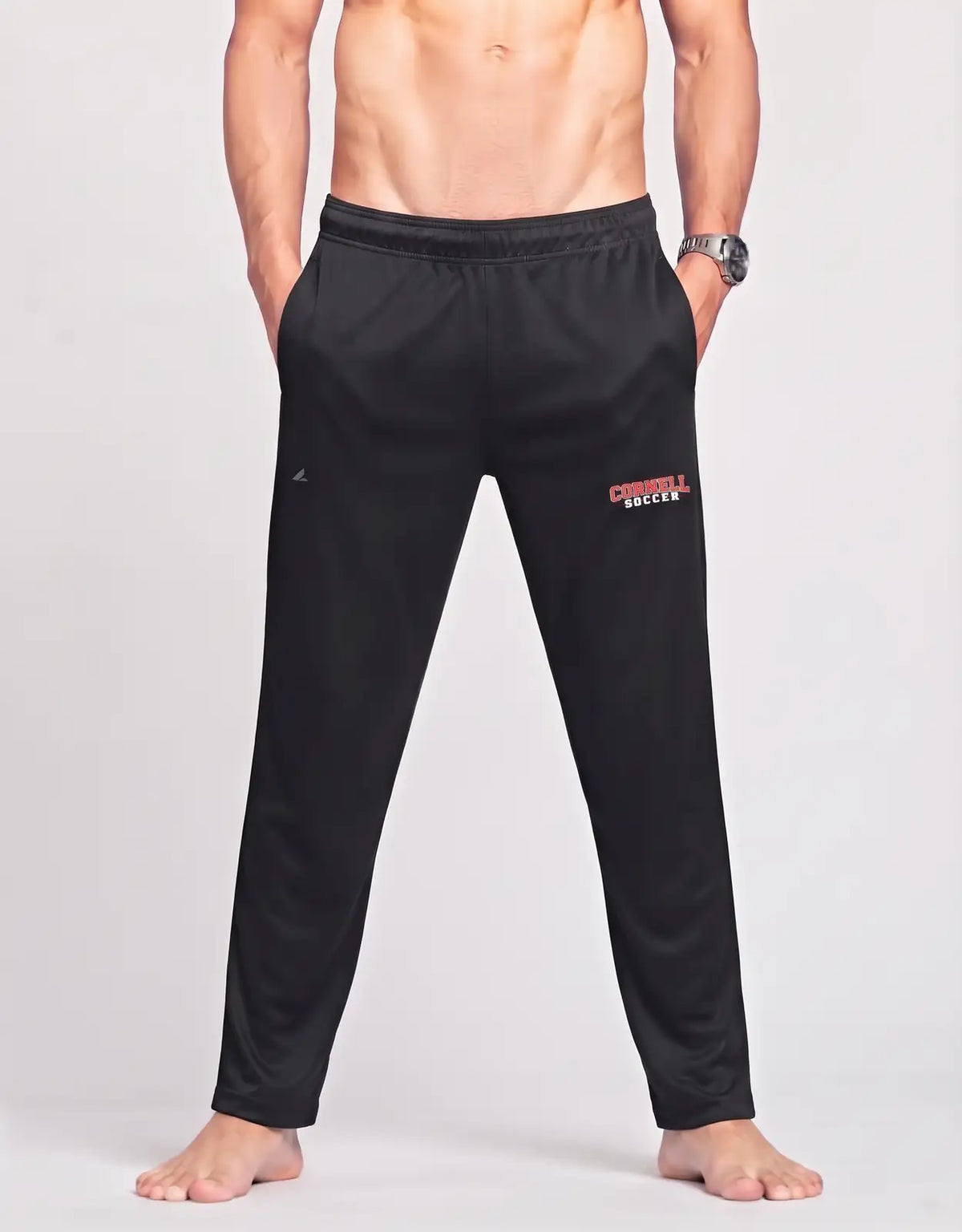 BSN Men Sports Polyester Black Trackpants L