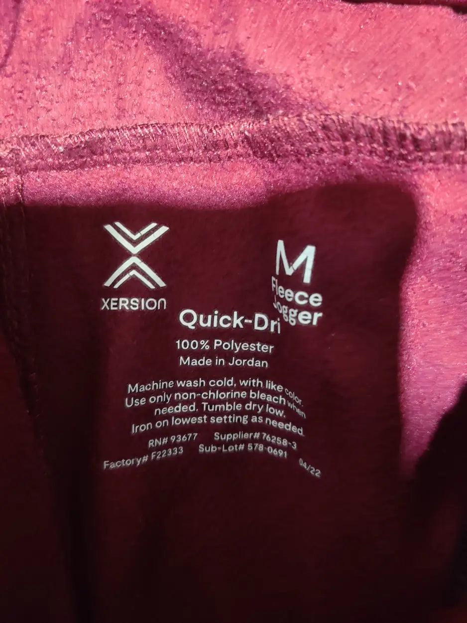 Xersion Men Sports Polyester Black Trackpants XL - additional view 2