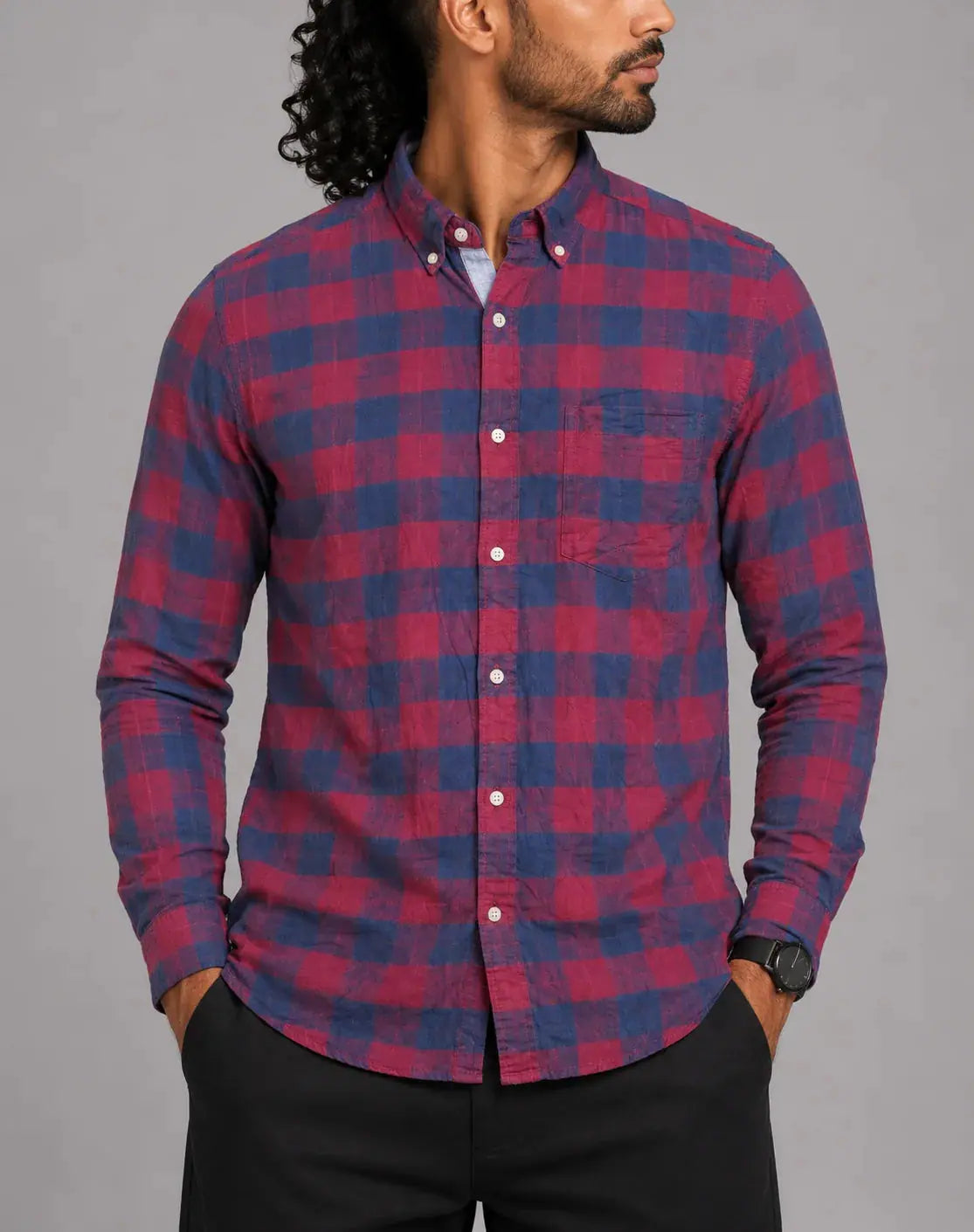Nautica Men Cotton Maroon Shirt M – Preloved Labels