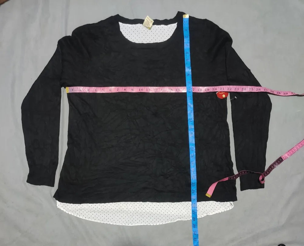 Faded Glory Women Rayon Black Sweater XL – Preloved Labels (view 4)