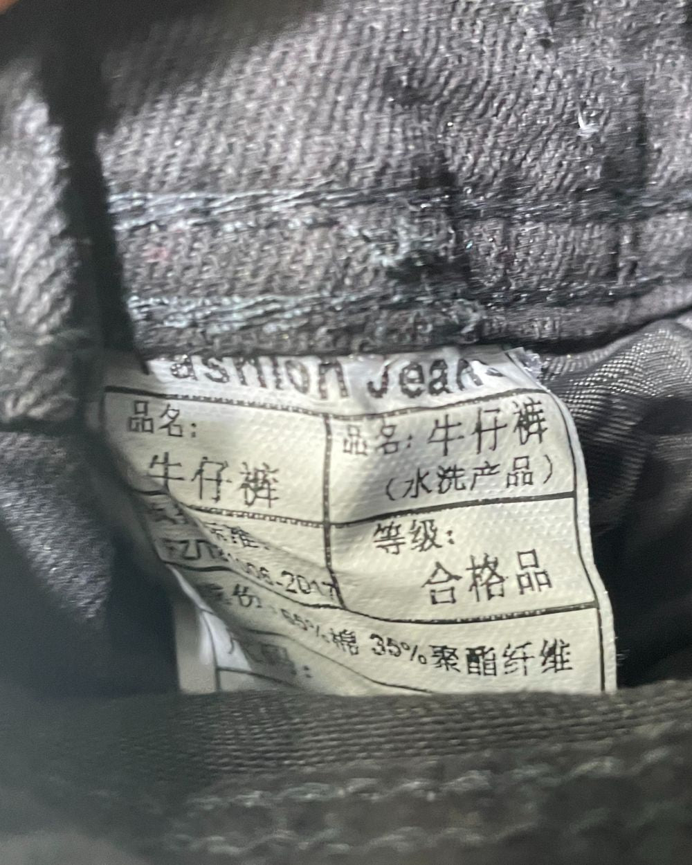 Fashion Jeans Black For Men Romper XL - Preloved Labels