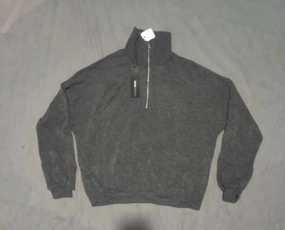 Fashion Nova Women Polyester Gray Sweatshirt XL – Preloved Labels (view 3)