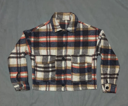 Fashion Women Beige Checkered Sweatshirt S – Preloved Labels (view 3)