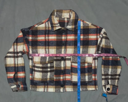 Fashion Women Beige Checkered Sweatshirt S – Preloved Labels (view 4)