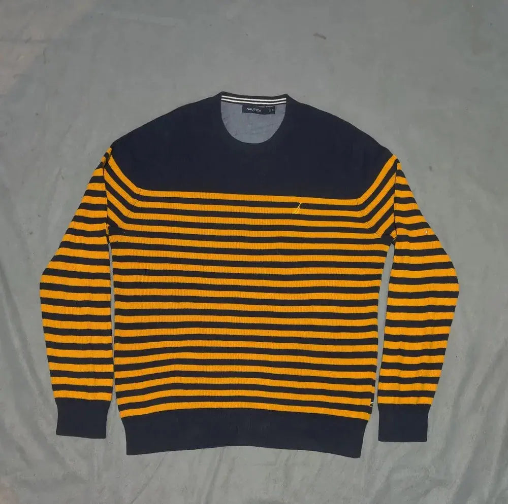 Nautica Men Cotton Fleece Yellow Sweater XL – Preloved Labels (view 2)