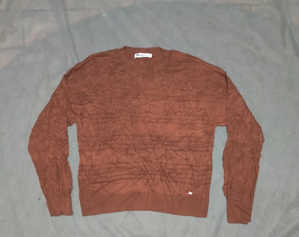 Fig Women Acrylic Brown Sweater S – Preloved Labels (view 2)