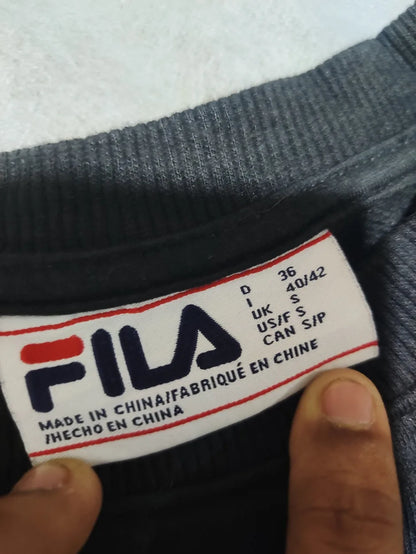 Fila Women Cotton Black Sweatshirt S – Preloved Labels (view 2)