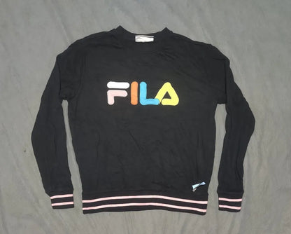 Fila Women Cotton Black Sweatshirt S – Preloved Labels (view 3)