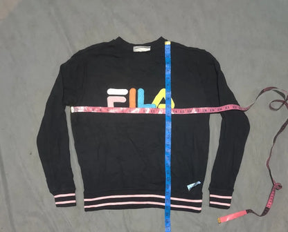 Fila Women Cotton Black Sweatshirt S – Preloved Labels (view 4)