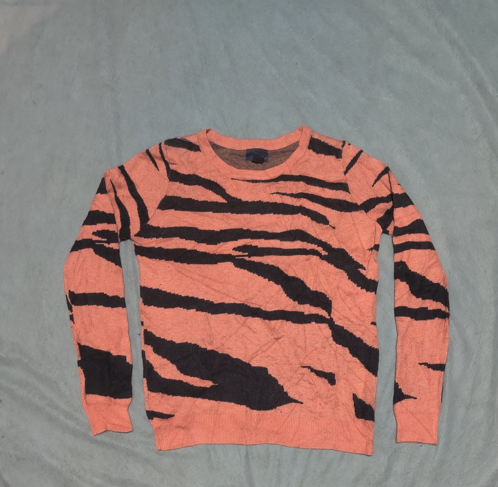 Forever 21 Women Orange Black Sweater S – Preloved Labels (view 3)