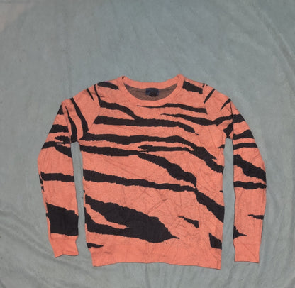 Forever 21 Women Orange Black Sweater S – Preloved Labels (view 3)