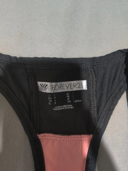 Forever 21 Women Sport Black Vest T Shirt – Preloved Labels (view 3)