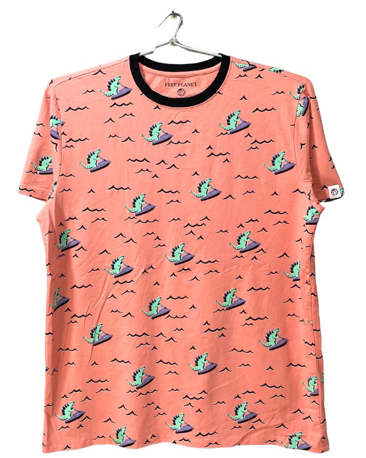 Free Planet Orange Cotton T Shirt For Men XL - Preloved Labels