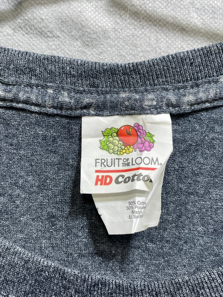 Fruit Of The Loom Gray Cotton T Shirt For Men M - Preloved Labels