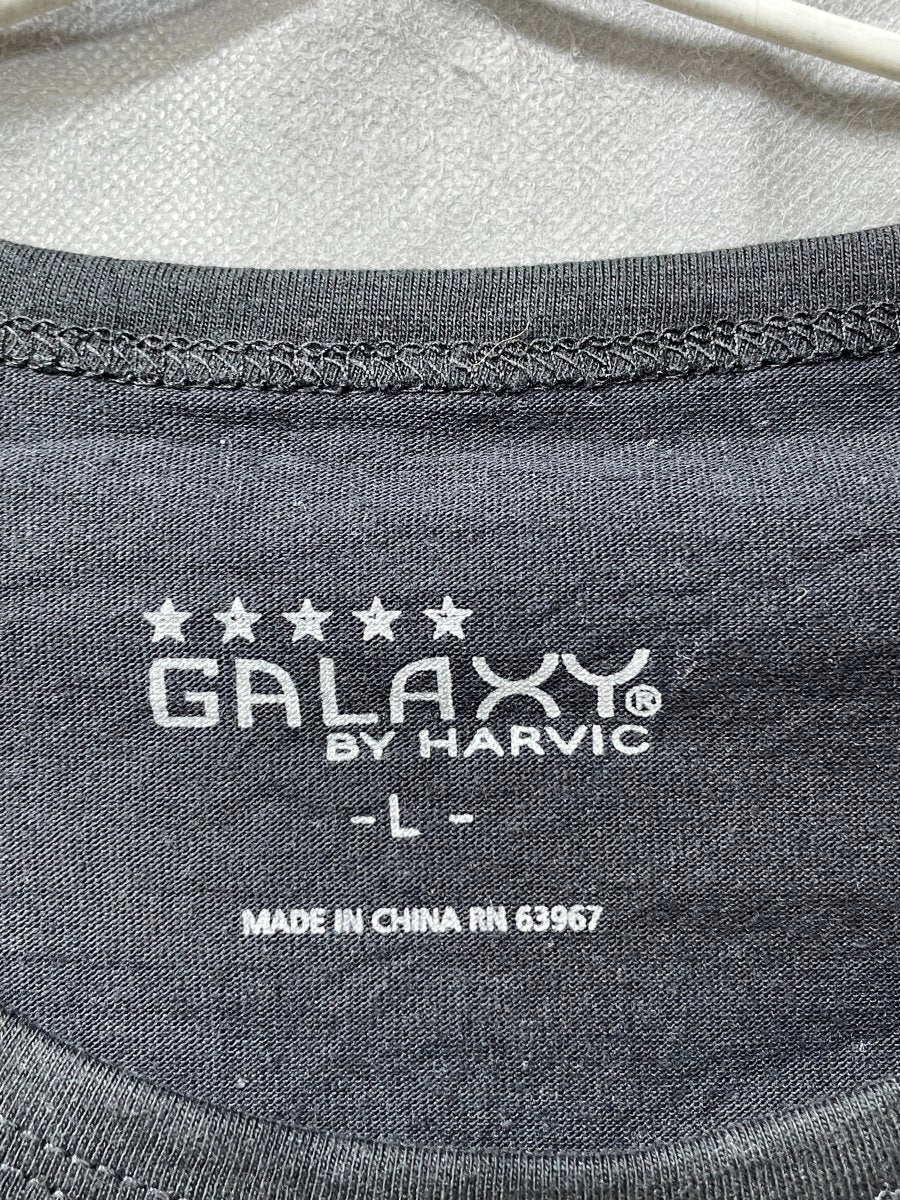 Galaxy Black Cotton T Shirt For Men L - Preloved Labels