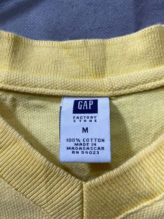 Gap Yellow Cotton T Shirt For Men M - Preloved Labels