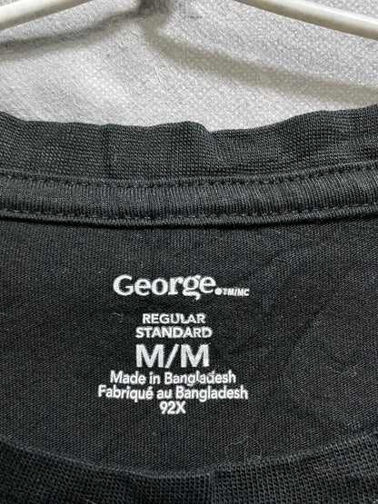 George Black Cotton T Shirt For Men M - Preloved Labels