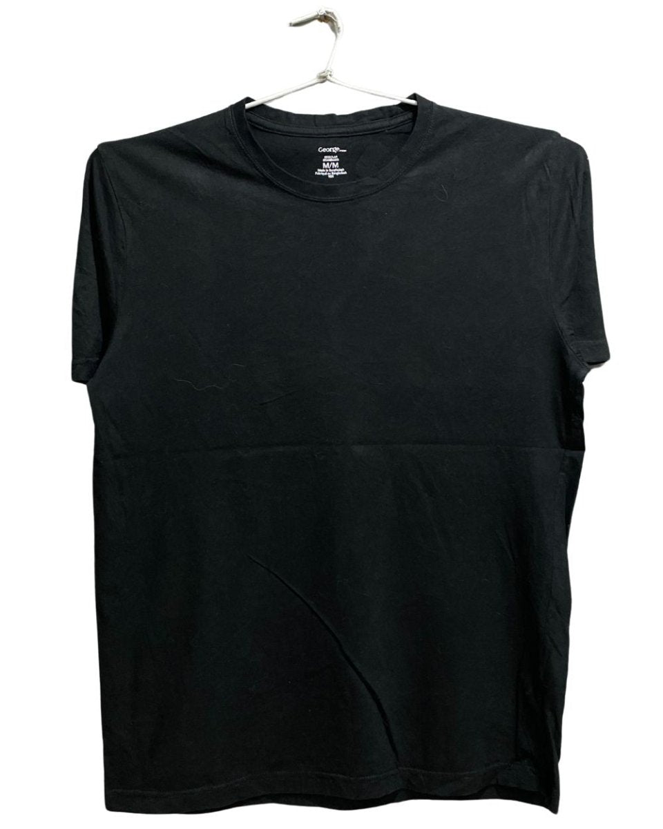 George Black Cotton T Shirt For Men M - Preloved Labels
