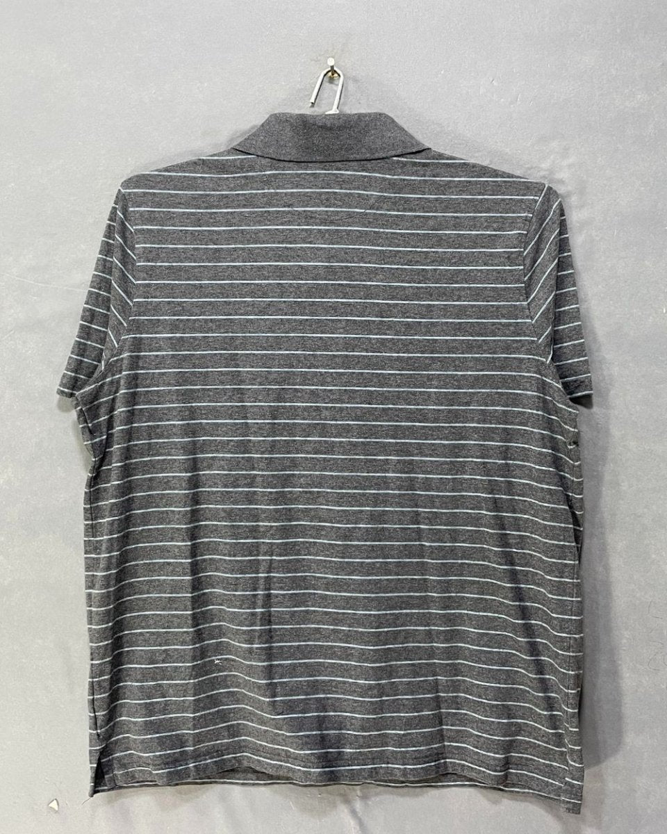 George Grey Cotton Polo T Shirt For Men X Large - Preloved Labels