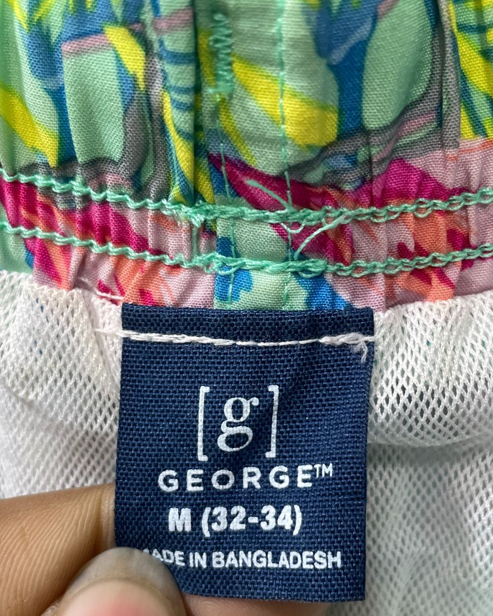 George Multi Parachute Short For Men M - Preloved Labels