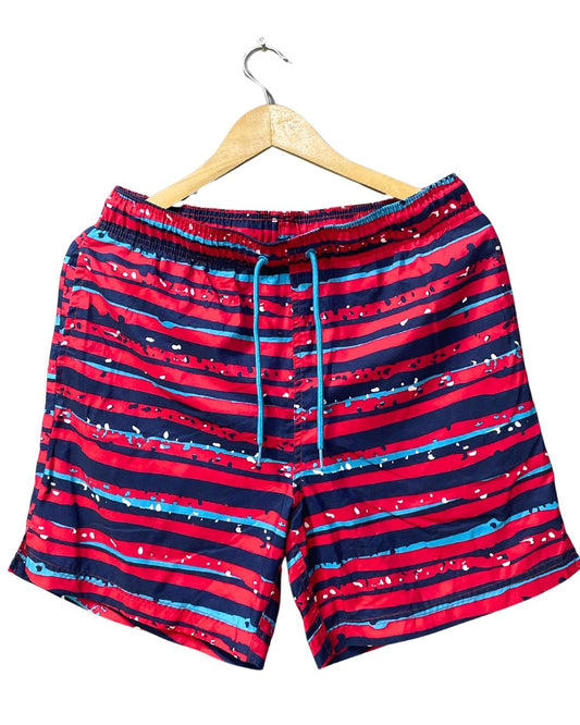 George Red Parachute Polyester Short For Men M - Preloved Labels