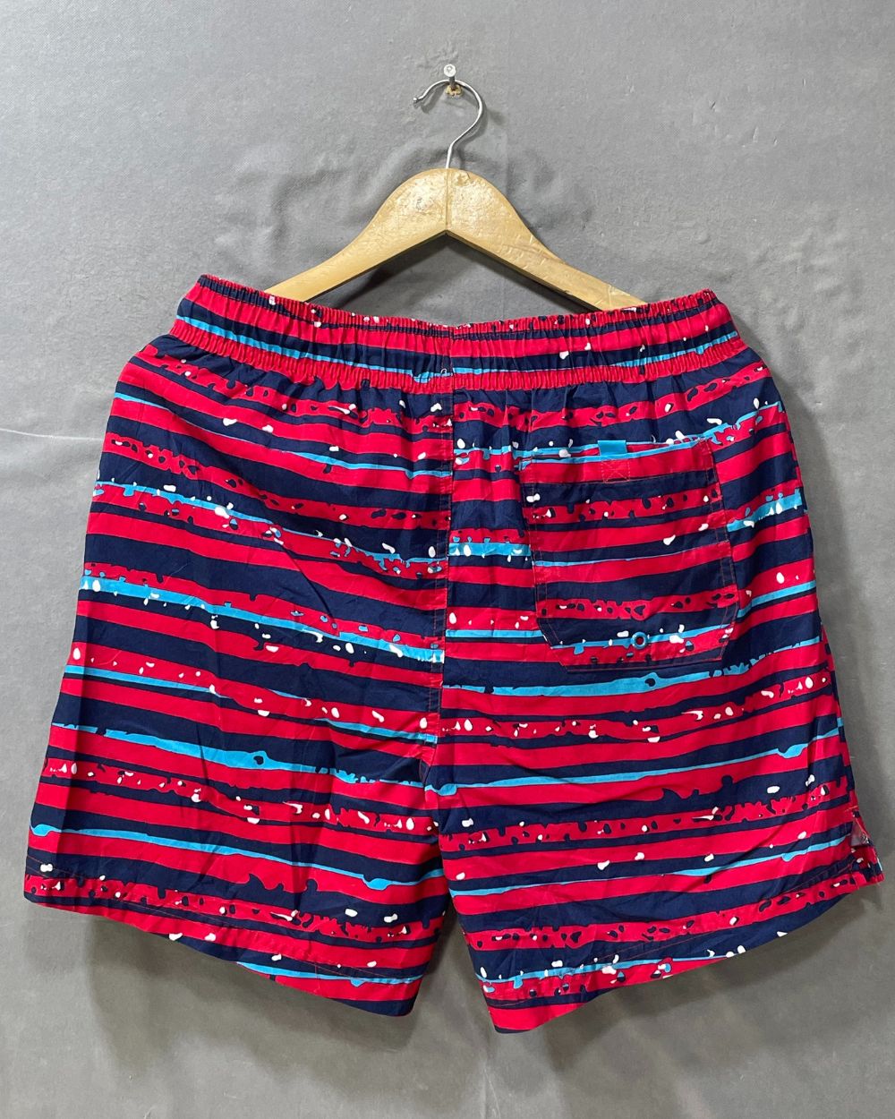 George Red Parachute Polyester Short For Men M - Preloved Labels